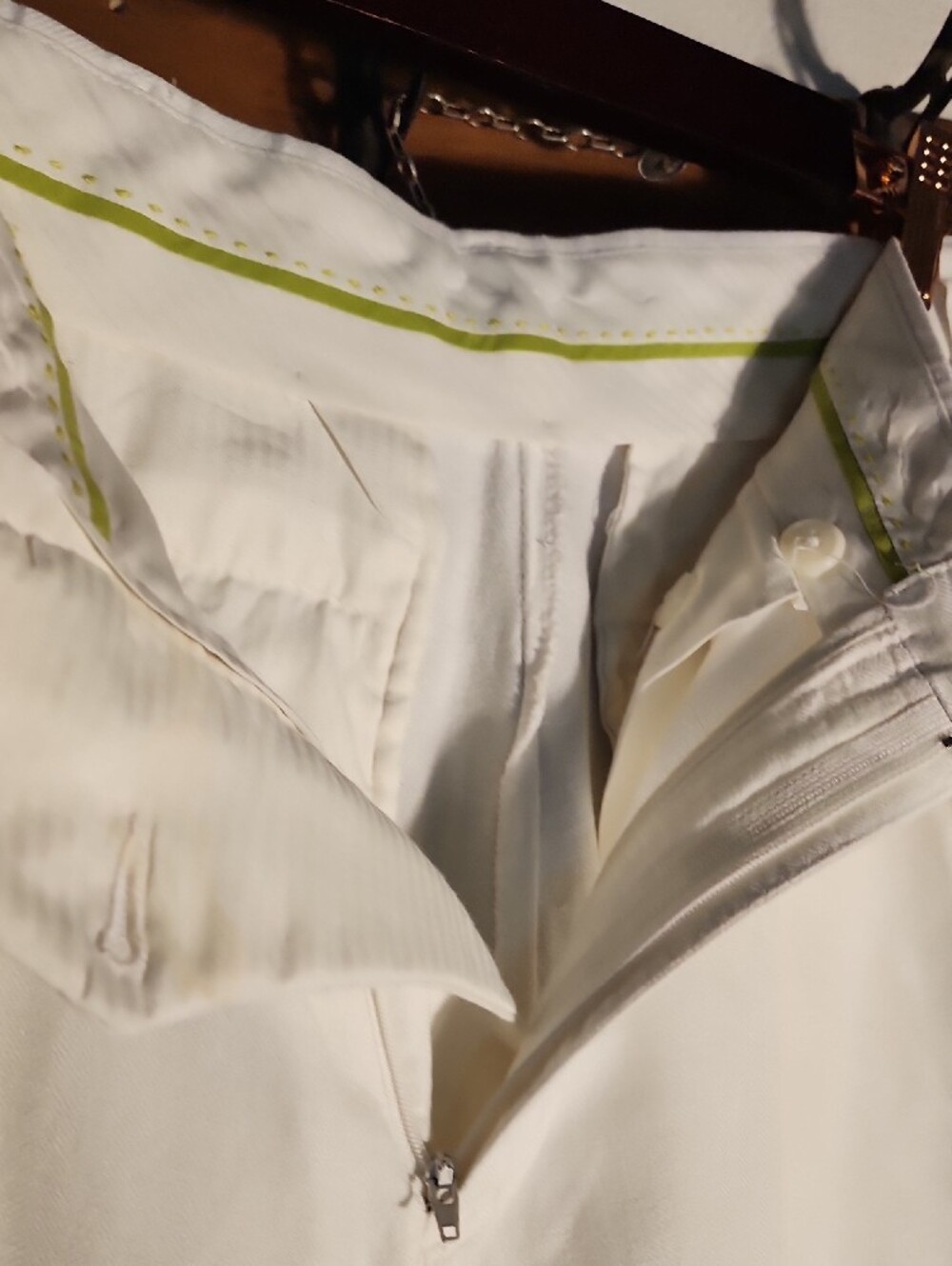 Cubavera White Linen Blend Chinos - Picture 5 of 11